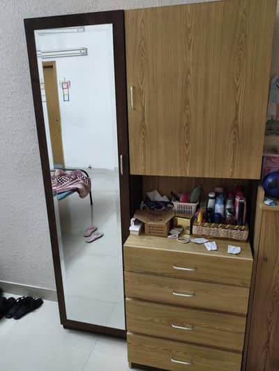 vanity with full mirror