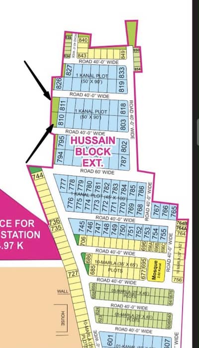 INVESTOR RATE 15 MARLA RESIDENTIAL PLOTS HUSSAIN BLOCK BAHRIA TOWN