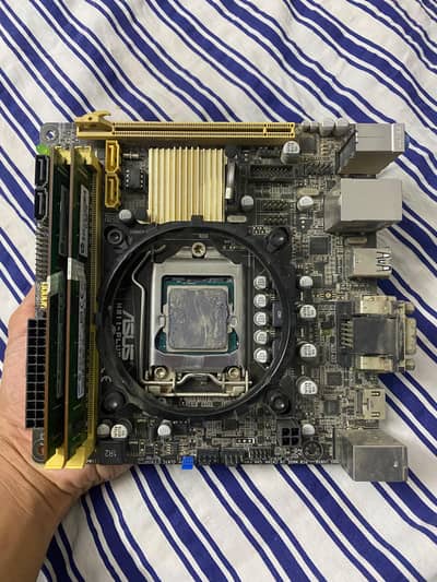 Motherboard, processor, rams for sale