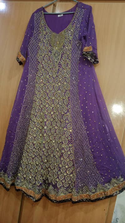 beautiful 3 PC purple maxi for urgent sale