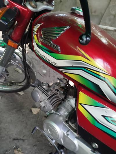 Honda CD 70 1st owner biomatric on spot total genuine engine