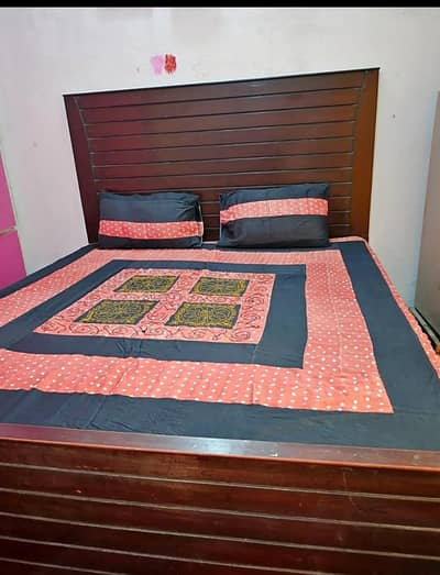 King size double bed without foam brand like new