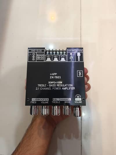 ZK TB 21 2.1ch Amplifier with App control and USB option TPA3116D2
