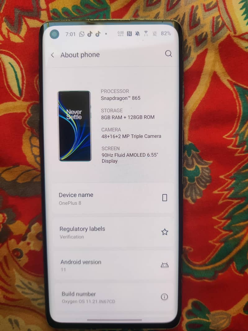 One Plus 8 exchange possible 0