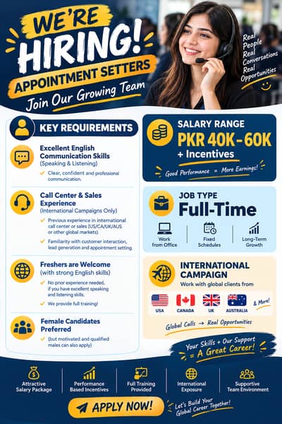 Appointment Setters-USA/Canada
