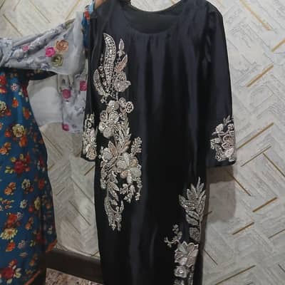 Black Elegance | Full Heavy Work 3-Piece Suit
