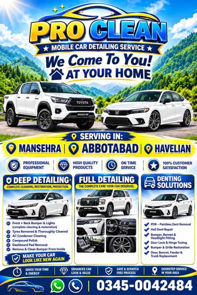 ProClean car detailing and Dry denting