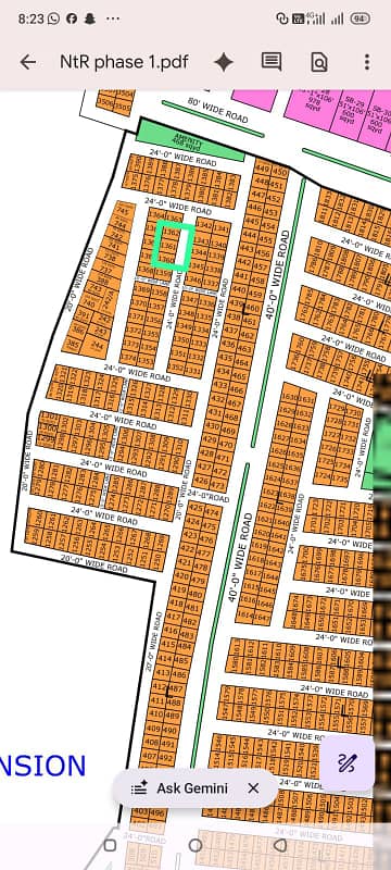 80 SQ YARDS PLOT FOR SALE AT GOLD BLOCK NTR PH-01
