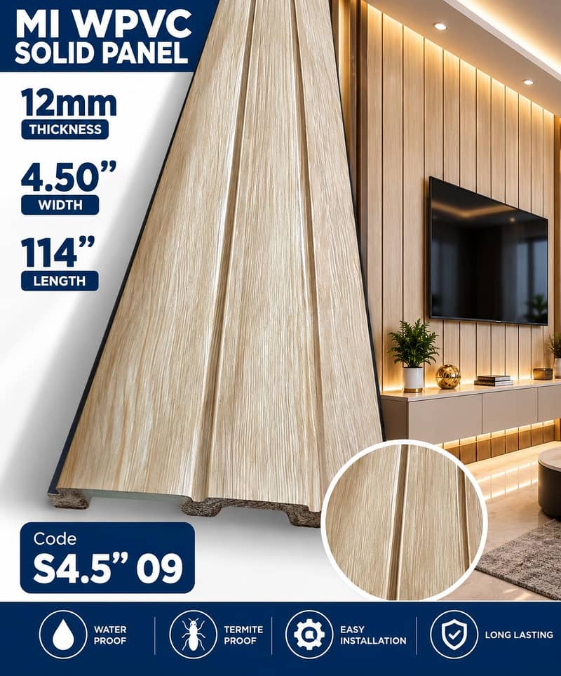 #wpvc Fluted panel #solid panel#wall panel#imported panel#pvc wall p 8