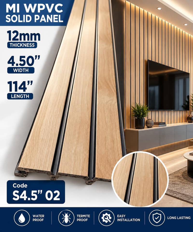 #wpvc Fluted panel #solid panel#wall panel#imported panel#pvc wall p 11
