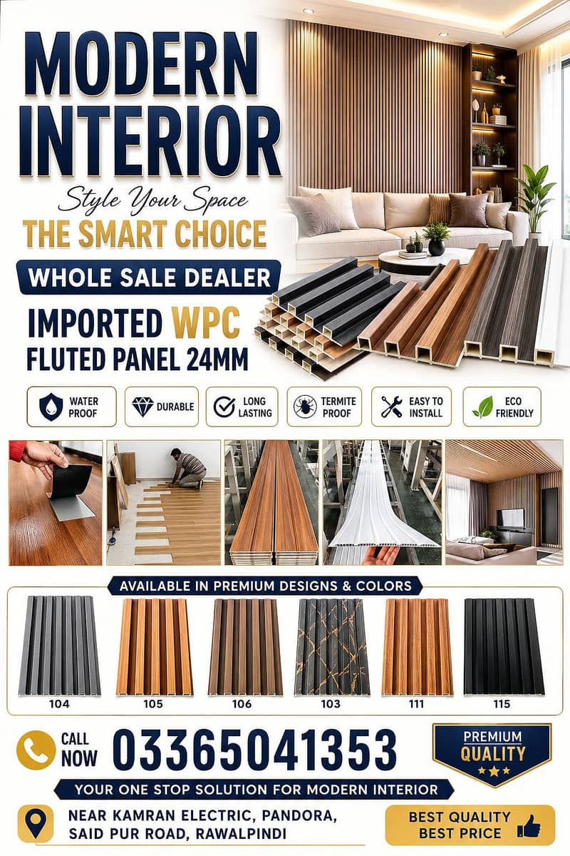 #wpvc Fluted panel #solid panel#wall panel#imported panel#pvc wall p 17