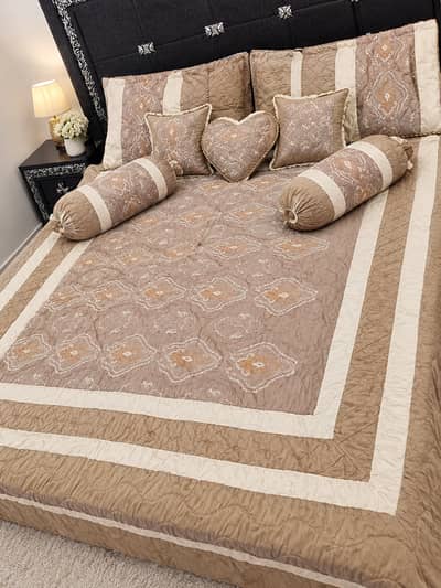 Bridal bedsheet with comforter. . . not used even once