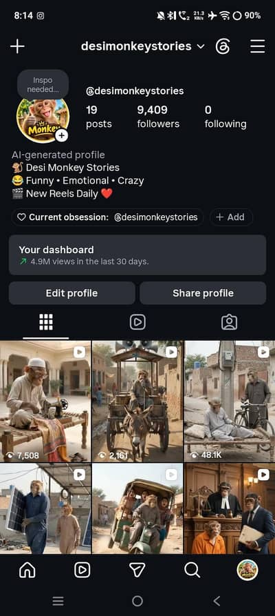 10 hazar  Instagram page