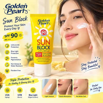 Golden Pearl Sun Block SPF 90 – New