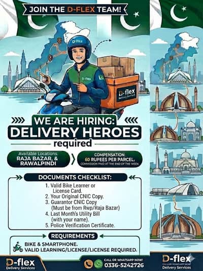 Delivery Rider Required