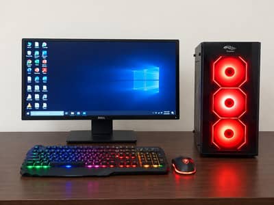 PC appears to be a custom-built desktop computer