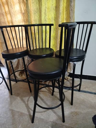 6 Black Stylish Chairs | Complete Set | Rs. 17,500