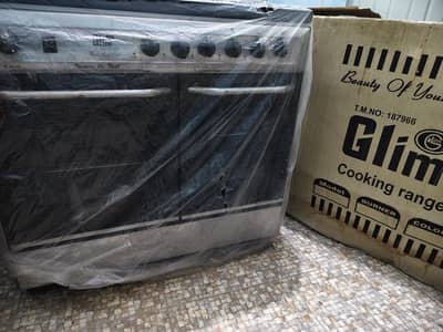 Glim 5 Burner Gas Range Double Oven Grill - Working - With Box