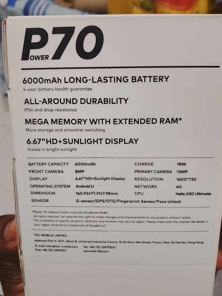 Itel P70 1