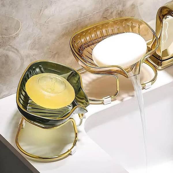 T  Waterfall Elegant Countertop Soap Dish Rack
