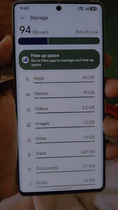 Google Pixel 7 Pro PTA proved double sim 12/256 GB space