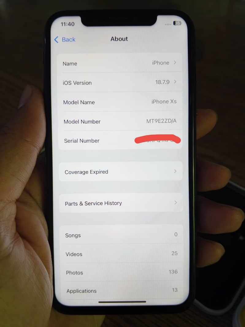 Apple iPhone XS 5