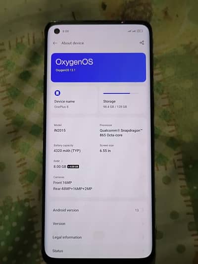 One Plus 8 8/128