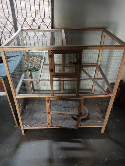 Wooden cage