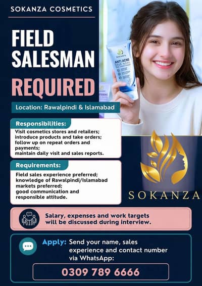 Field salesman Required