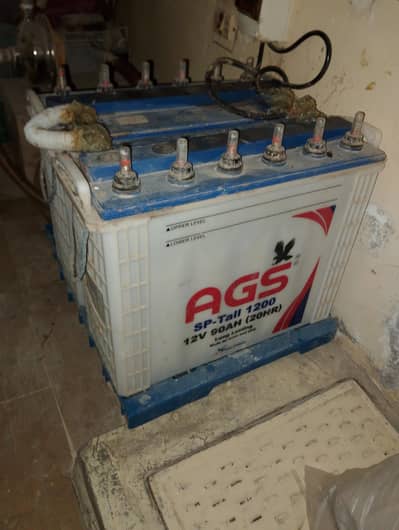 TWO RUNNING CONDITION AGS TALL BATTERIES FOR SALE