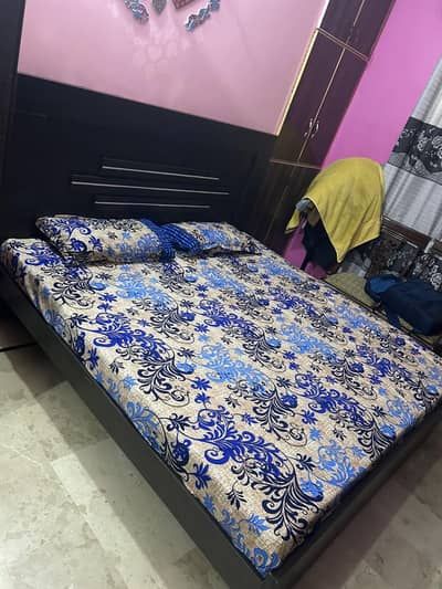 Furniture Set – Bed, Mattress, Dressing ,Cupboard &Crockery Cabinet