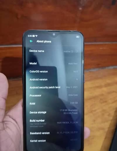 Realme C2 hai 2 16 hai all ok 03195868471