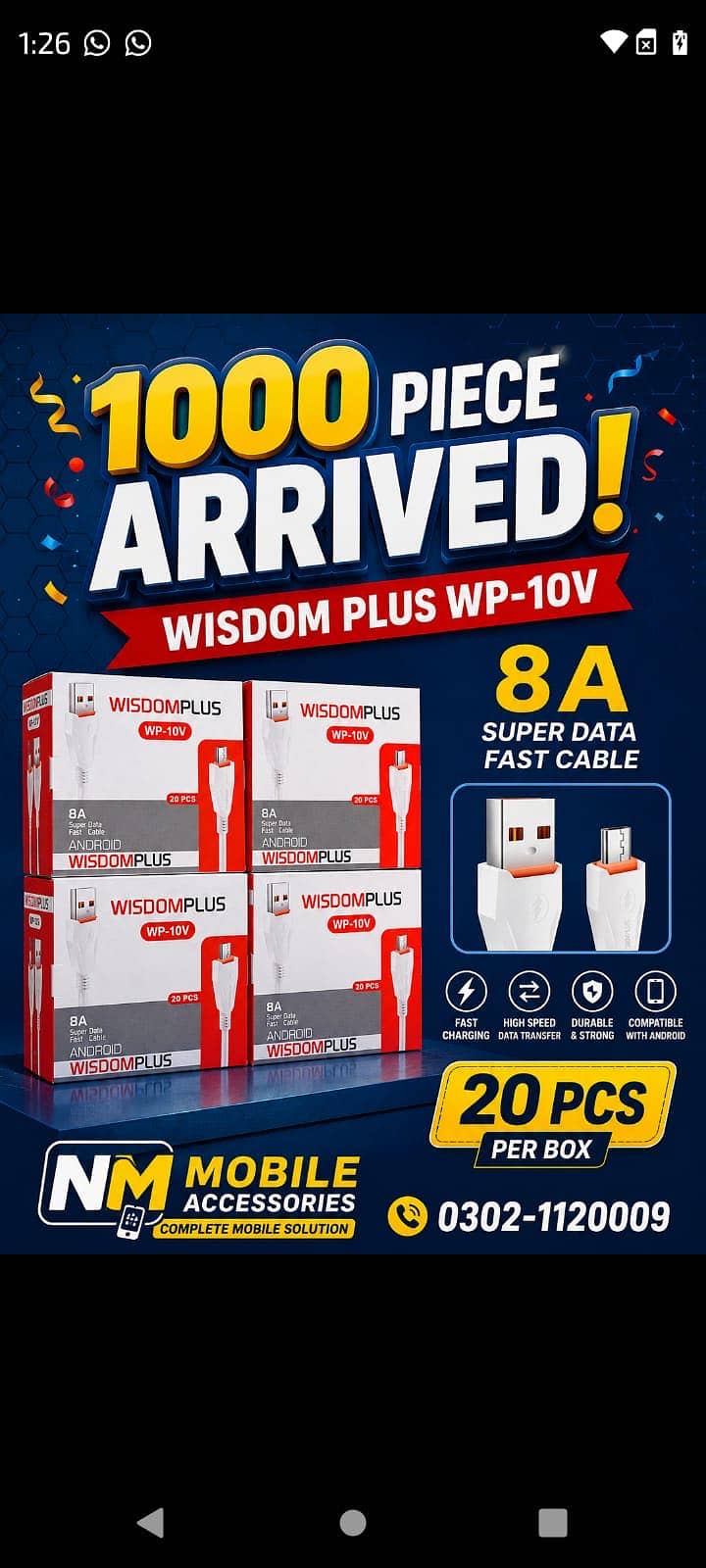 Charging Data Cable micro & Type C V8 lighting aux 15