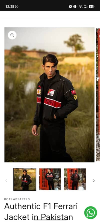 Authentic F1 Ferrari Jacket in Pakistan