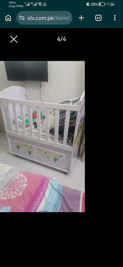Child Baby Cots Beautiful Animal Painting