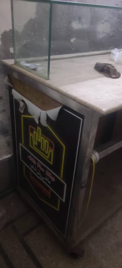 stainless steel counter