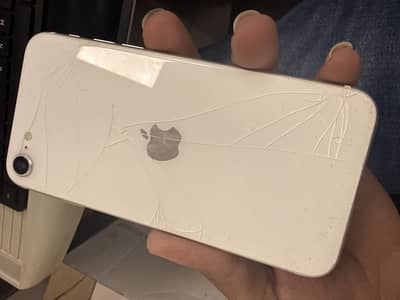 Apple iPhone SE back cracked