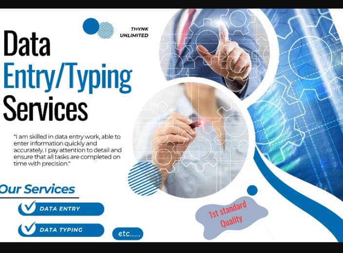 data entry or typing 0