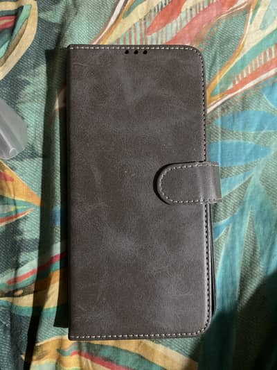 Samsung A72 Leather wallet back cover grey colour