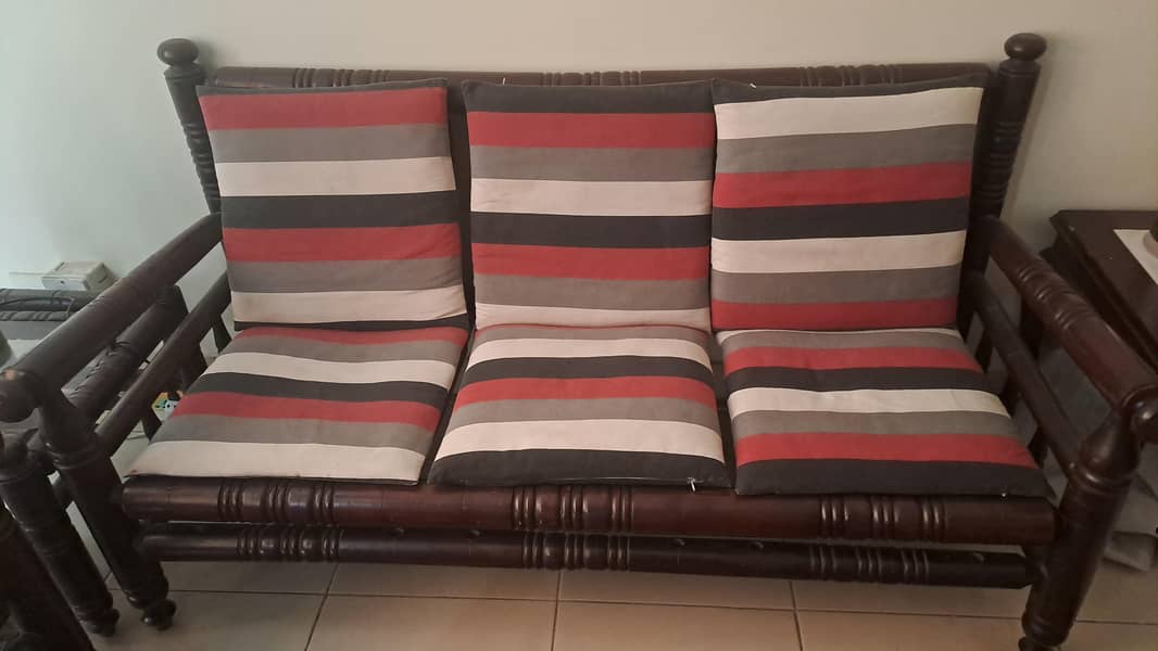 SOLID WOOD SOFA-SET 5