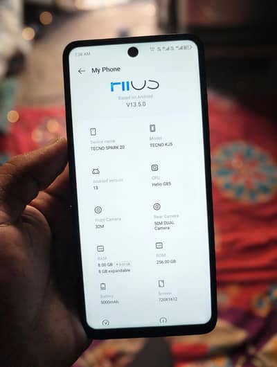 Tecno Spark 20 8+8/256 lush condition