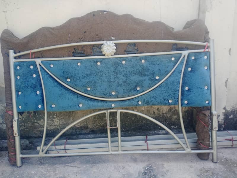 iron double bed,side table, dressing table 1