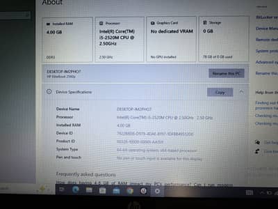 HP EliteBook 2560p | Core i5 | 4GB RAM | Brand New Condition