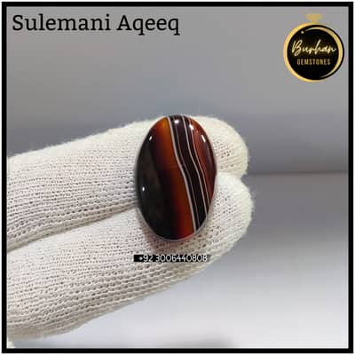 Original Natural Sulemani Aqeeq Stone for Sale (100% Genuine)