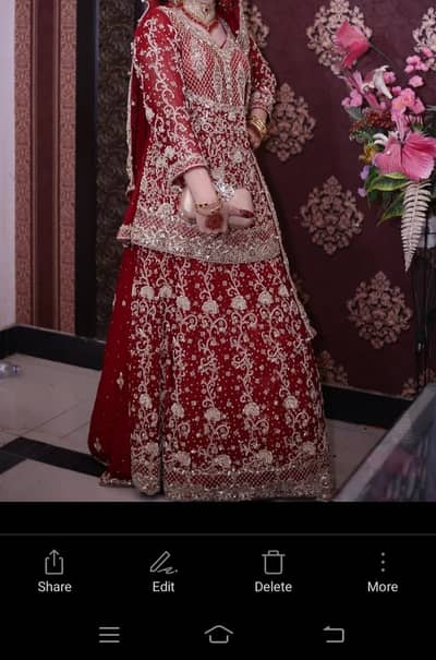 Beautiful Bridal Lehnga- with Heavy Embroidered work