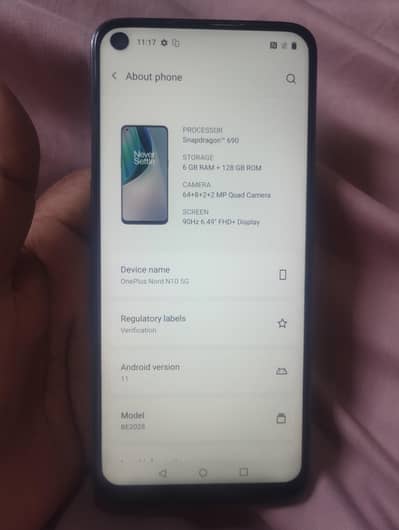 One Plus Nord N10 5g