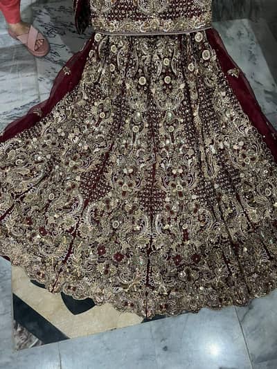 Bridal lehenga/ Mehroon color