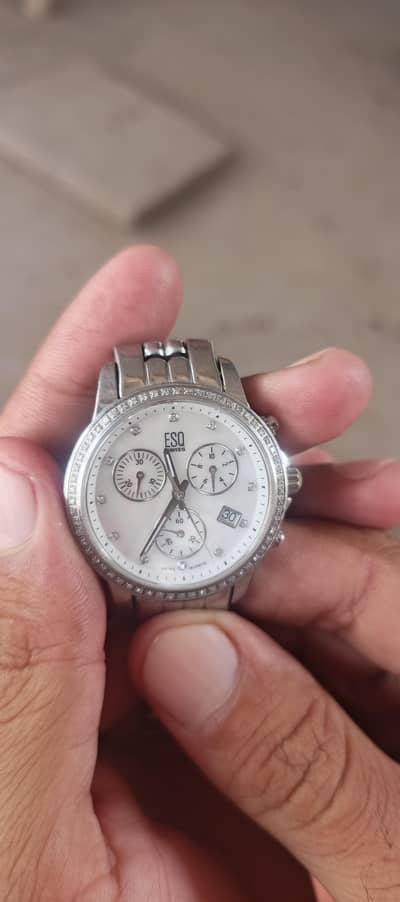 ESQ Swiss Men’s Chronograph Watch – Premium Stainless Steel