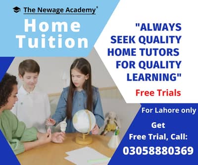 Male & Female Home Tutors & Home Tuition Available in Lahore