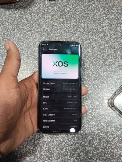 Infinix Note Edge -10 by 10 condition - Box - Pta Approved